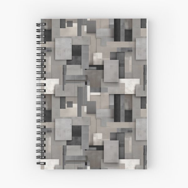 Item preview,  Neutral Concrete Block Collage – Modern Abstract Industrial Geometry designed and sold by myprintedgems.