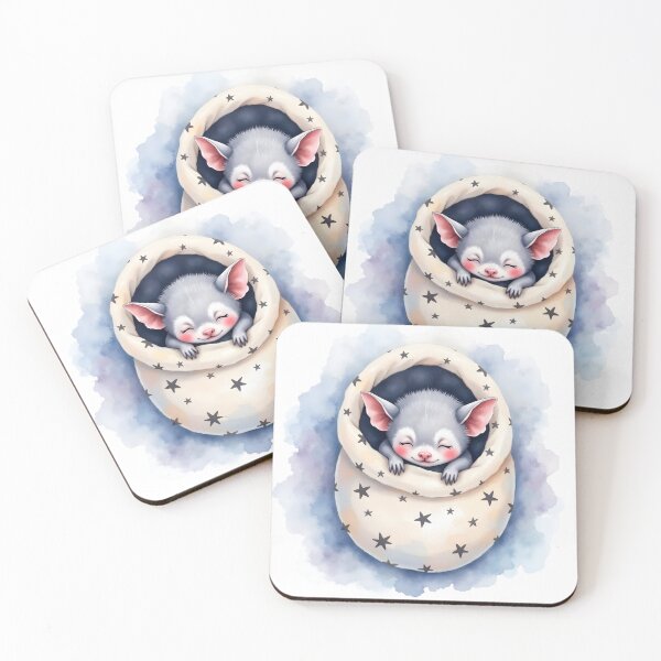 Item preview, Sleepy Baby Bat in Starry Blanket designed and sold by MondeMade.