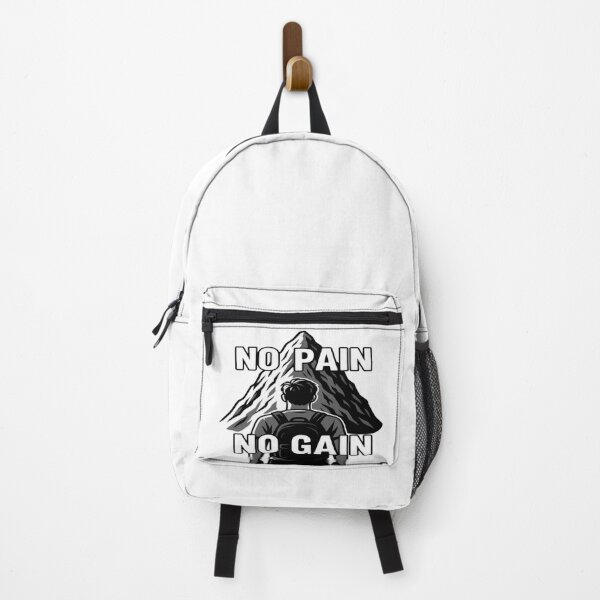 Item preview, no pain no gain ,motivational fitness phrase  designed and sold by Vins-Printed.
