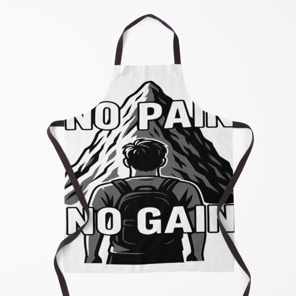 Item preview, no pain no gain ,motivational fitness phrase  designed and sold by Vins-Printed.