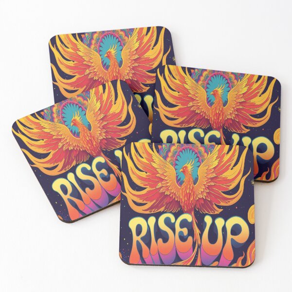 Item preview, Psychedelic Phoenix Rise Up Retro Poster designed and sold by Max Store.