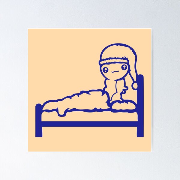Item preview, Caterpillar Sleeping Bed Tired Good Night Hat Cute Relax designed and sold by shirt-o-mat.