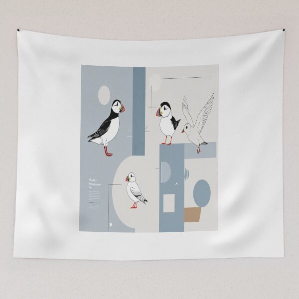 Item preview, Nordic Birds Minimalist Scandinavian Line Art designed and sold by Max Store.