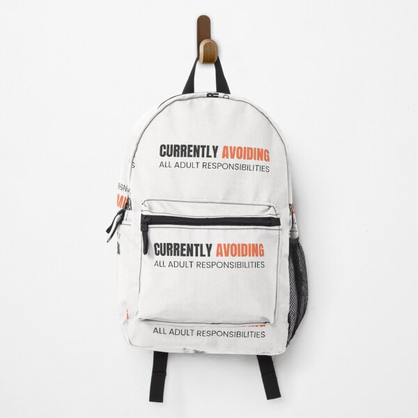 Item preview, Currently Avoiding All Adult Responsibilities Funny Quote designed and sold by thoratsdesign.