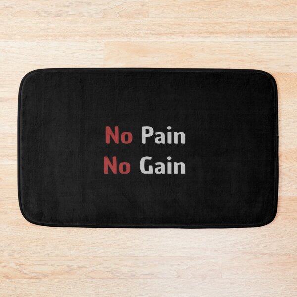 Item preview, No pain No gain,motivational fitness phrase  designed and sold by Vins-Printed.