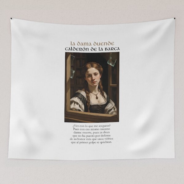 Item preview, Quote from 'The Goblin Lady' by Calderón de la Barca designed and sold by Filologica.