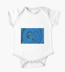 Blue abstract One Piece - Short Sleeve
