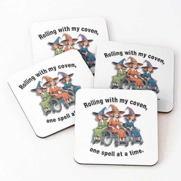 Item preview,  Rolling With My Coven Funny Wheelchair Witch Pod Design designed and sold by It's Wheelie Cool.