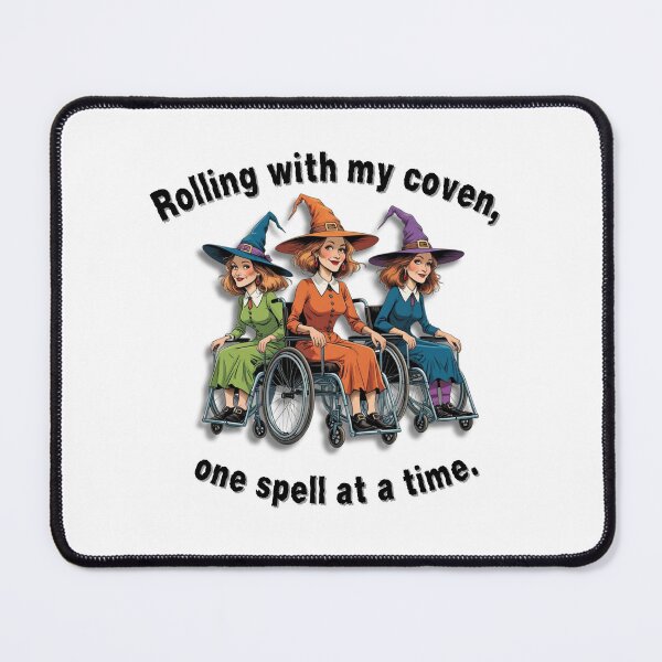 Item preview,  Rolling With My Coven Funny Wheelchair Witch Pod Design designed and sold by It's Wheelie Cool.