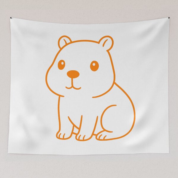 Item preview, Color Capybara - Yellow Orange designed and sold by AngelMiette.