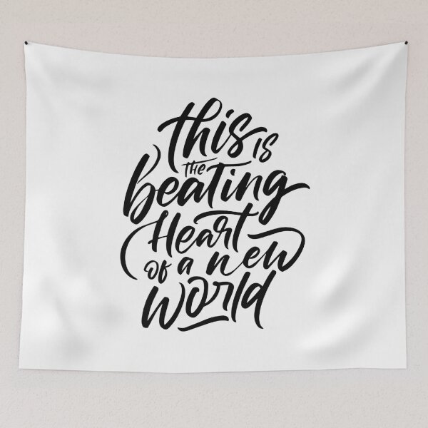 Item preview, e2point0 - this is the beating heart of a new world - handscript designed and sold by e2point0.
