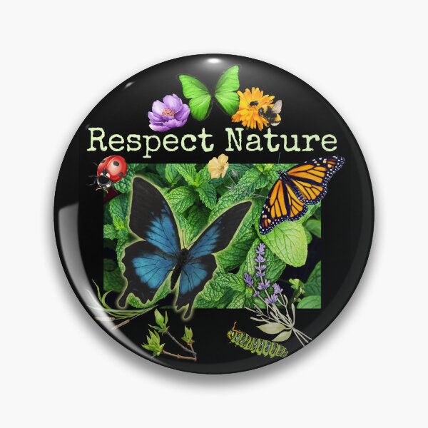 Item preview, Respect Nature Pollinator & Wildflowers Colorful Design designed and sold by EarthArtDesigns.