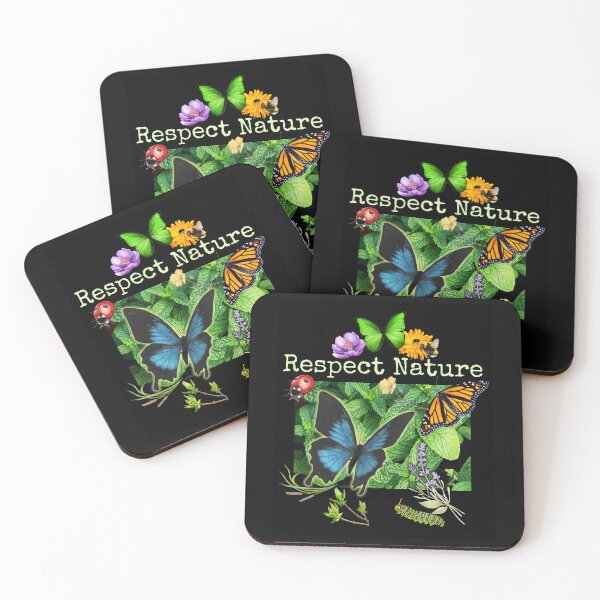 Item preview, Respect Nature Pollinator & Wildflowers Colorful Design designed and sold by EarthArtDesigns.