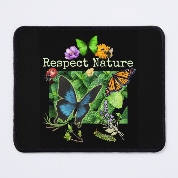 Item preview, Respect Nature Pollinator & Wildflowers Colorful Design designed and sold by EarthArtDesigns.