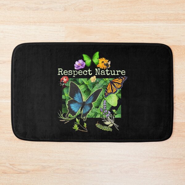 Item preview, Respect Nature Pollinator & Wildflowers Colorful Design designed and sold by EarthArtDesigns.