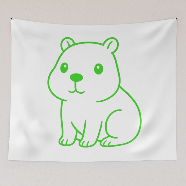 Item preview, Color Capybara - Green designed and sold by AngelMiette.