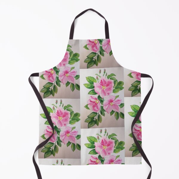 Item preview, Pink wild roses watercolour painting designed and sold by esvb.
