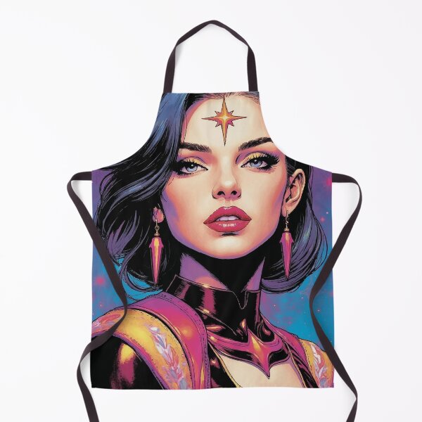 Item preview, Girlie Pop Slay Cosmic Muse — Feminine Pop Art Portrait with Celestial Accents designed and sold by Ojo de Lilith.