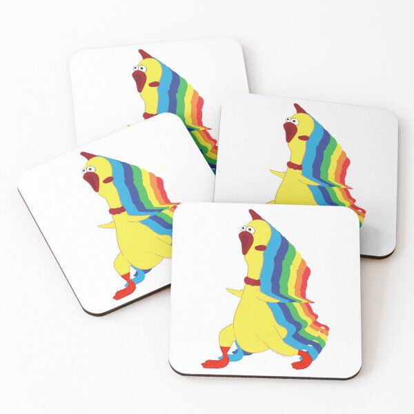 Item preview, Zen Rubber Chicken – Funny Colorful Art designed and sold by LicencaPoetica.