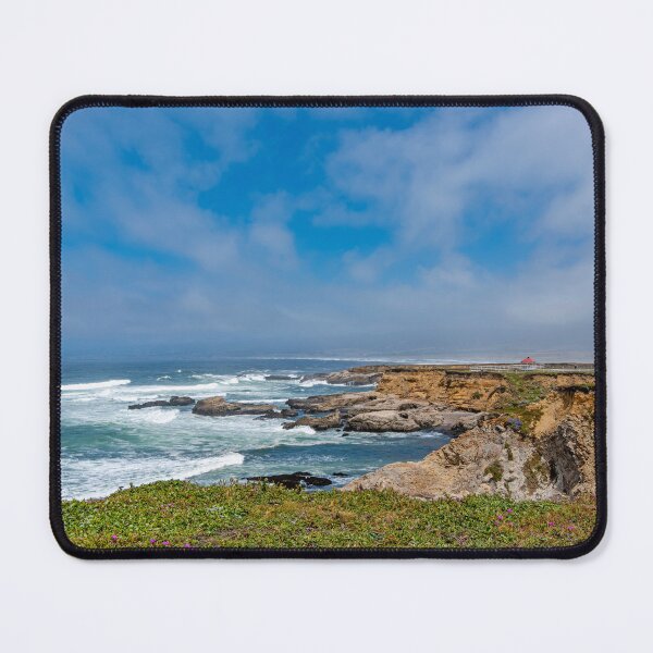 Item preview, Seascape with Point Arena Gazebo in the distance designed and sold by lisavonbiela.