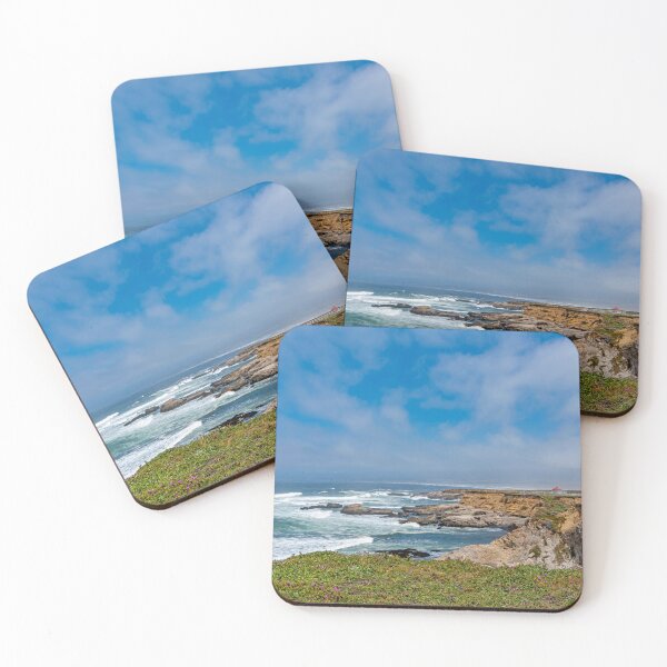 Item preview, Seascape with Point Arena Gazebo in the distance designed and sold by lisavonbiela.
