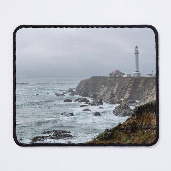 Item preview, Point Arena Lighthouse in the fog designed and sold by lisavonbiela.