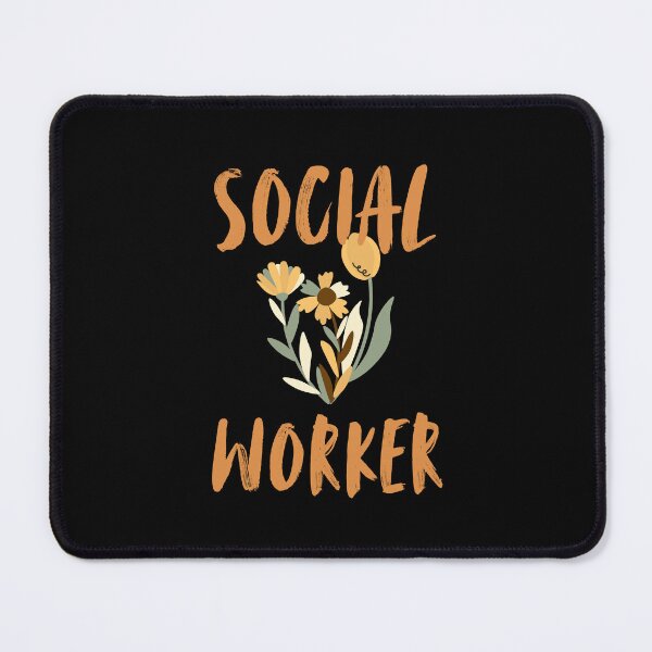 Item preview, Retro Social Worker Wildflowers Social Worker Professional designed and sold by Guess4best.