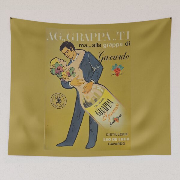 Item preview, Vintage Italian Grappa Advertisement Poster designed and sold by TeeARTHY.