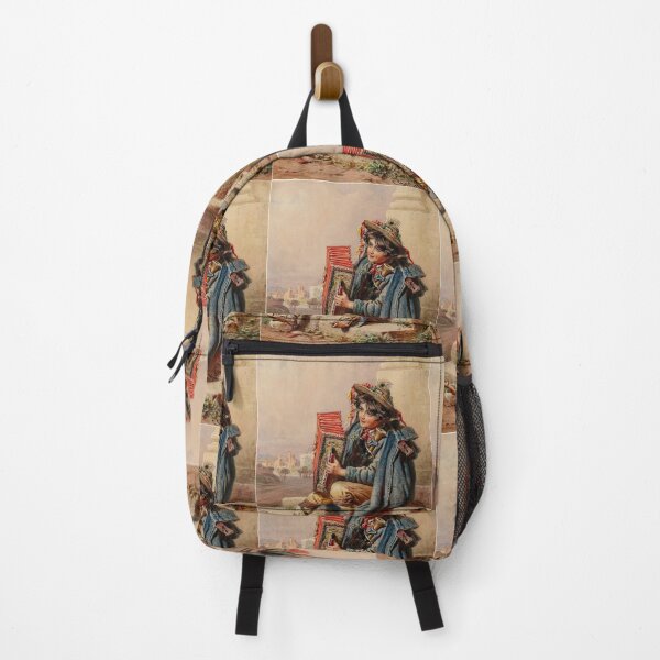 Item preview, Vintage Painting of Italian Accordion Boy with a harmonica designed and sold by TeeARTHY.