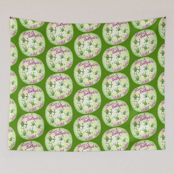 Item preview, Olives and toothpicks wild tales designed and sold by Zoo-co.