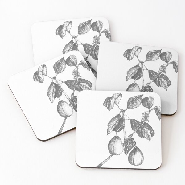 Item preview, Fig Branch in Black and White designed and sold by RambleTamble.