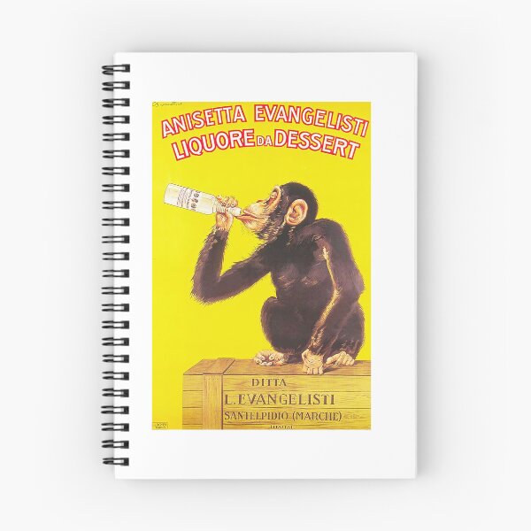 Item preview, Anisetta Evangelisti - Liquore da Dessert Funny Monkey Italian Liqueur Advertisement designed and sold by TeeARTHY.