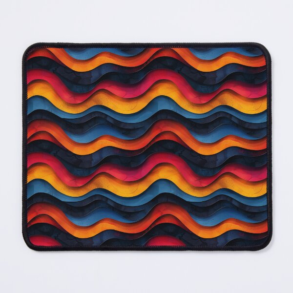 Item preview, Dynamic Abstract Wavy Layers in Red, Orange, and Blue designed and sold by NTGUILTY.