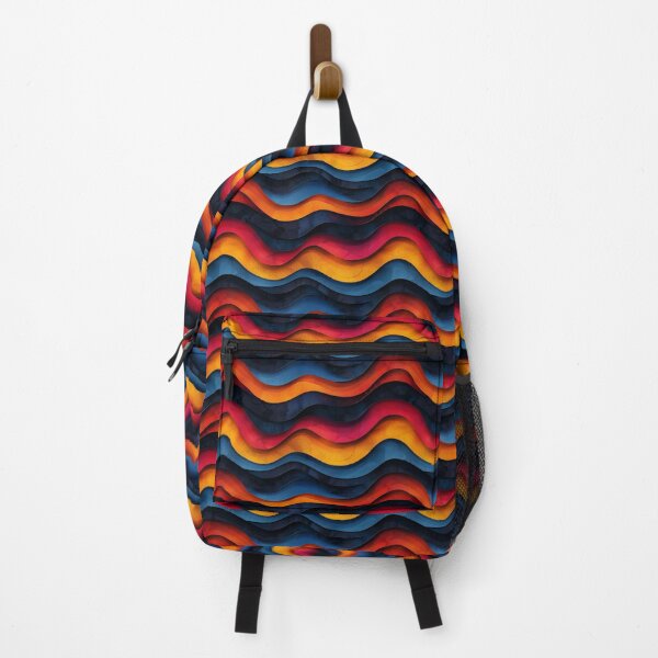 Item preview, Dynamic Abstract Wavy Layers in Red, Orange, and Blue designed and sold by NTGUILTY.