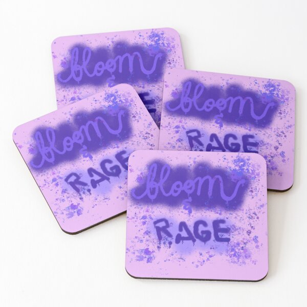 Item preview, Bloom & Rage Band poster designed and sold by MotleyCrafts.