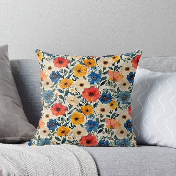 Item preview, Bold and Bright Floral Meadow Pattern designed and sold by NTGUILTY.