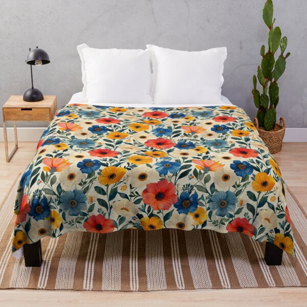 Item preview, Bold and Bright Floral Meadow Pattern designed and sold by NTGUILTY.