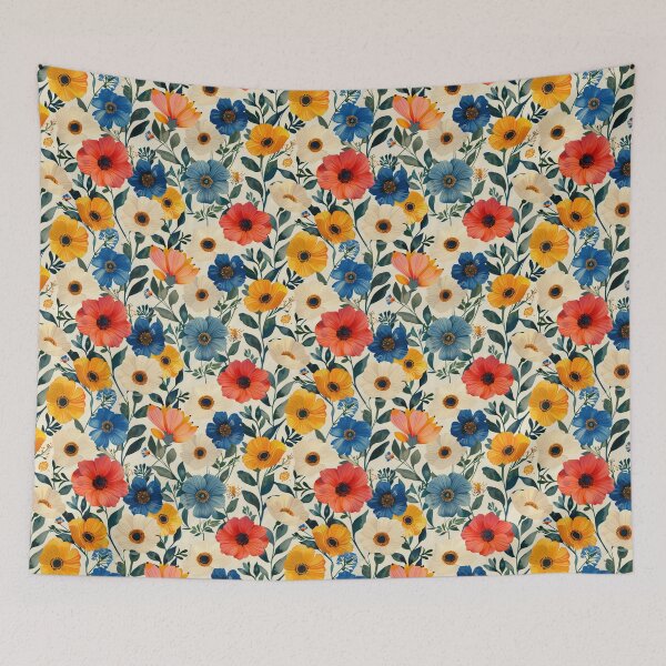 Item preview, Bold and Bright Floral Meadow Pattern designed and sold by NTGUILTY.