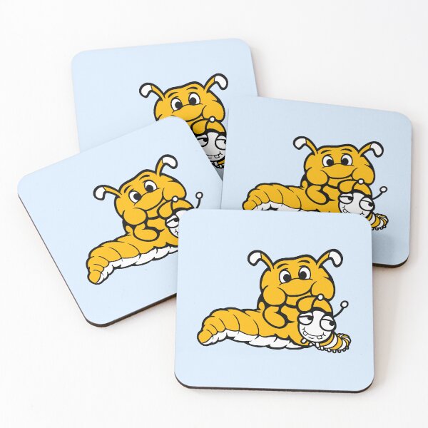 Item preview, 2 Caterpillar Eaten a lot hungry Team cute little Friends designed and sold by shirt-o-mat.