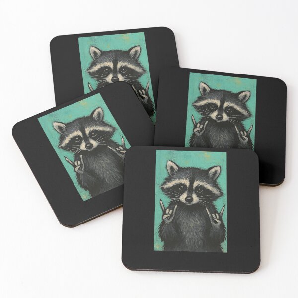 Item preview, Rock and Roll Raccoon designed and sold by FrictionMaxxing.