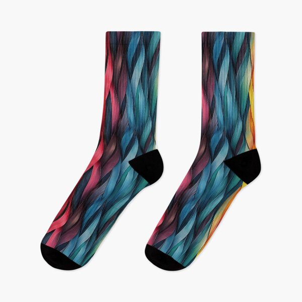 Item preview, Vibrant Abstract Wavy Ribbons Pattern designed and sold by NTGUILTY.