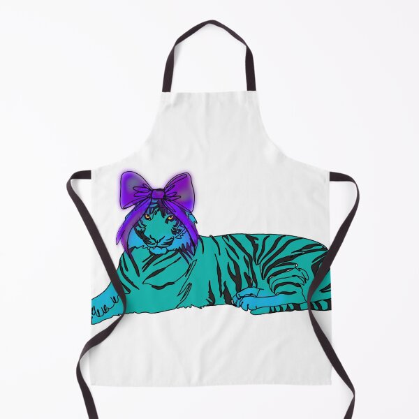 Item preview, Maple the Tiger the Blue with purple Bow – animalzinhats designed and sold by Ashley’sAnimalz.