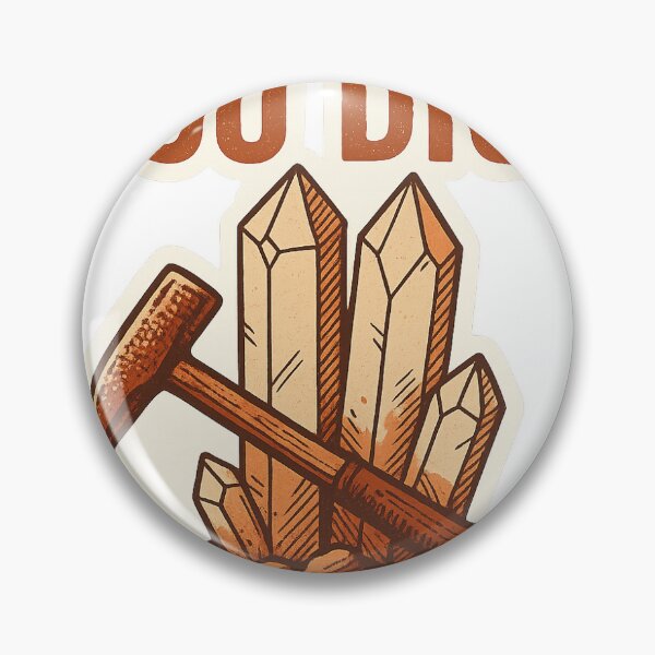Item preview, YOU DIG? | Rockhound Crystal Hammer Sticker – Mineral Collector Gear designed and sold by SteampunkProspector.