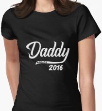 Daddy Since 2016 - Funny Dad Shirt Birthday Gift Women's Fitted T-Shirt