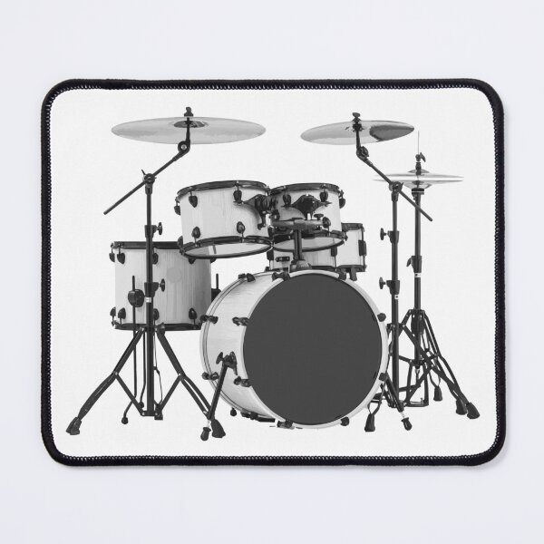 Item preview, Drum Kit - Black and White designed and sold by bunbun369.