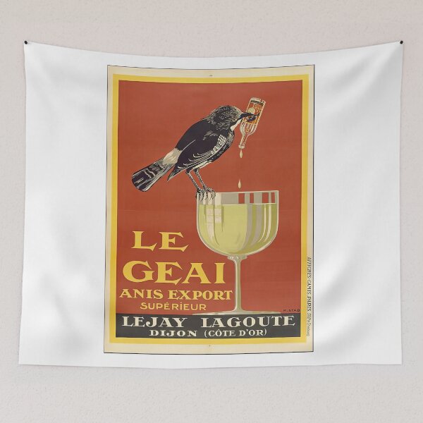 Item preview, Vintage Le Geai Liquor Poster – French Art Deco Design designed and sold by TeeARTHY.