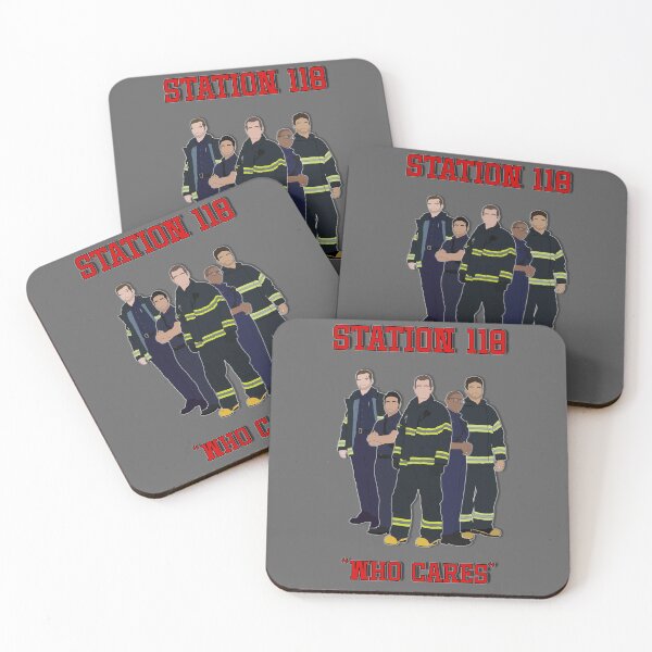 Item preview, Station 118 Motto WHO CARES! designed and sold by NewYorkTorch.