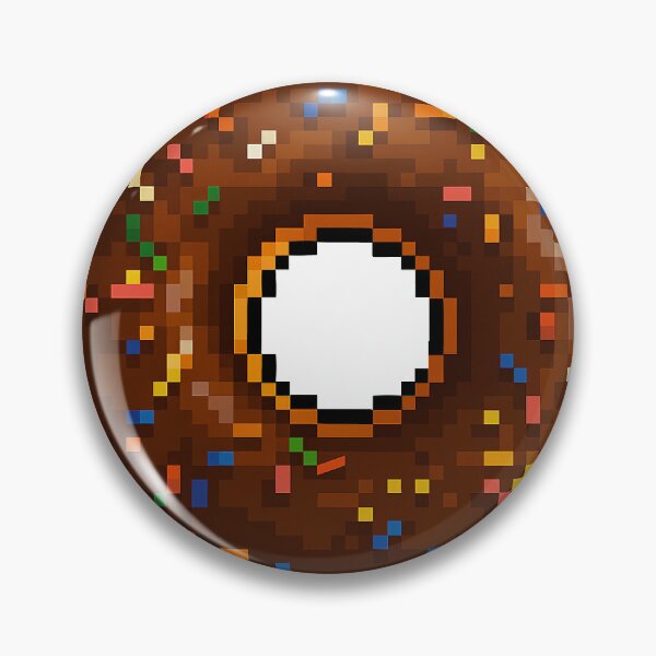 Item preview, Chocolate Sprinkle Donut  Doughnut Treat 16-Bit Pixel Art designed and sold by littlefrankshop.