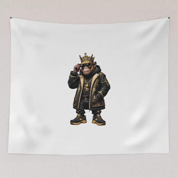 Item preview, Urban King Monkey – Royal Street Style Sticker designed and sold by SavageButSoft.
