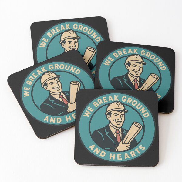 Item preview, Retro Construction Humor - We Break Ground designed and sold by Dago345.